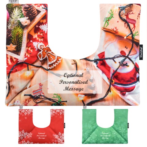 - Christmas Decorations Mock Suede Polyester Fabric (Personalised with Text)