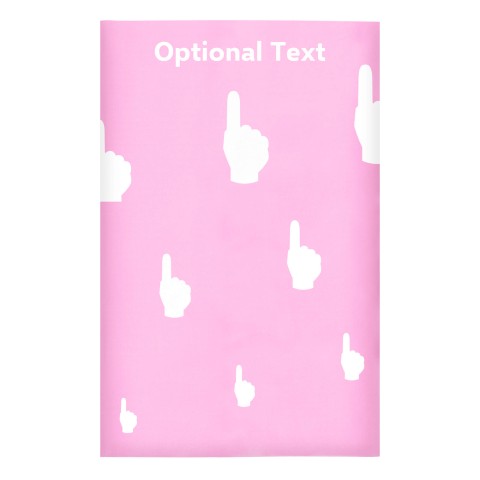 Regular (38cm x 25cm) (We Are No. 1 Icon) - Baby Pink - Stretch Polyester (Personalised with Text)