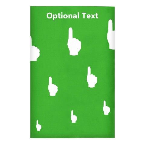 Regular (38cm x 25cm) (We Are No. 1 Icon) - Bright Green - Stretch Polyester (Personalised with Text)