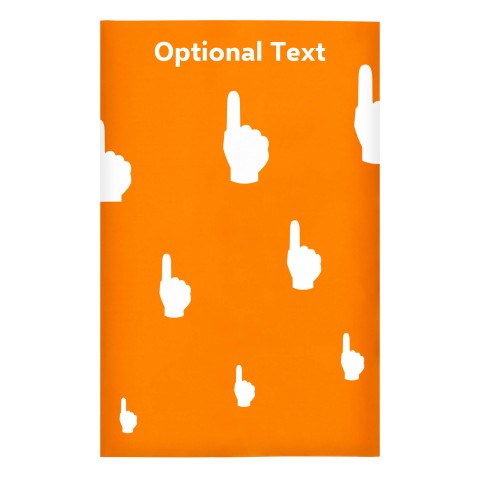 Regular (38cm x 25cm) (We Are No. 1 Icon) - Orange - Stretch Polyester (Personalised with Text)