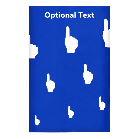 Regular (38cm x 25cm) (We Are No. 1 Icon) - Royal Blue - Stretch Polyester (Personalised with Text)