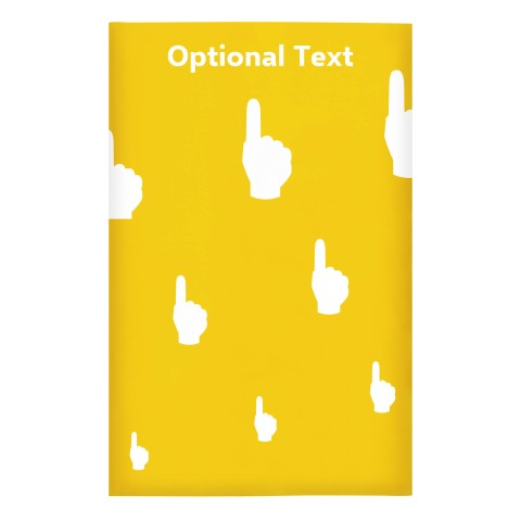 Regular (38cm x 25cm) (We Are No. 1 Icon) - Yellow - Stretch Polyester (Personalised with Text)