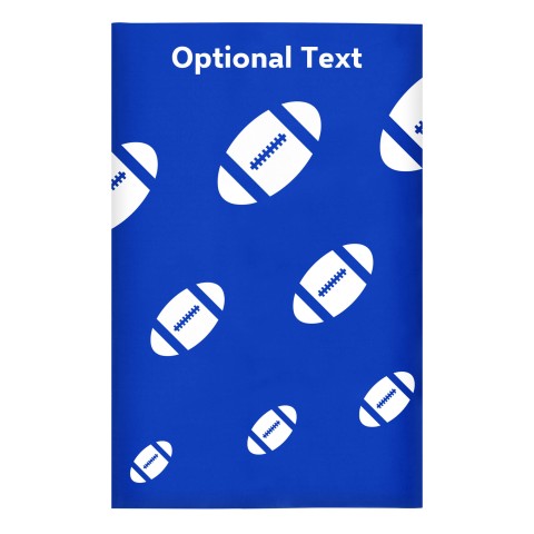 Regular (38cm x 25cm) (Rugby Icon) - Royal Blue - Stretch Polyester (Personalised with Text)