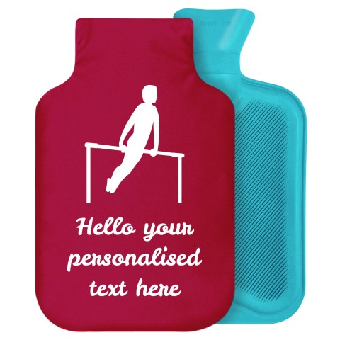 - 2 Litre Generic from Stock Available Colours (Gymnastics Icon) Burgundy Soft Velvet Polyester Fabric Removable Cover (Personalised with Text)