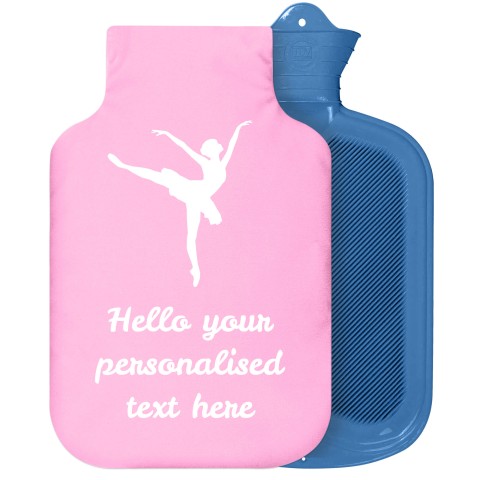 - 2 Litre Sanger Brand (Ballet Icon) - Baby Pink Soft Velvet Polyester Fabric Removable Cover (Personalised with Text)