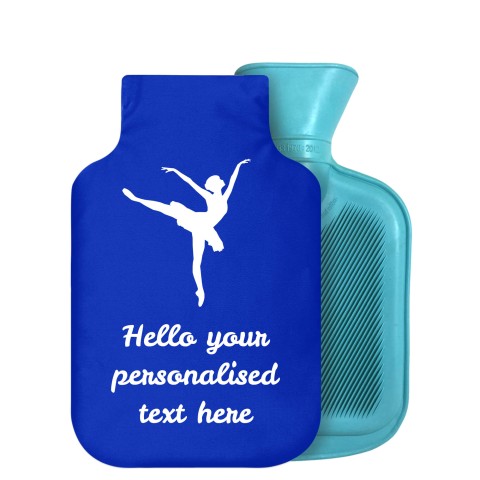 - 800ml Generic from Stock Available Colours (Ballet Icon) - Royal Blue Soft Velvet Polyester Fabric Removable Cover (Personalised with Text)