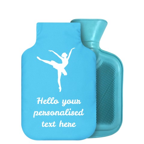 - 800ml Generic from Stock Available Colours (Ballet Icon) - Sky Blue Soft Velvet Polyester Fabric Removable Cover (Personalised with Text)