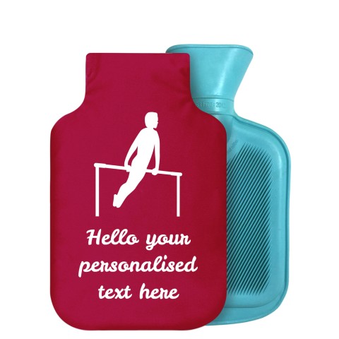 - 800ml Generic from Stock Available Colours (Gymnastics Icon) Burgundy Soft Velvet Polyester Fabric Removable Cover (Personalised with Text)