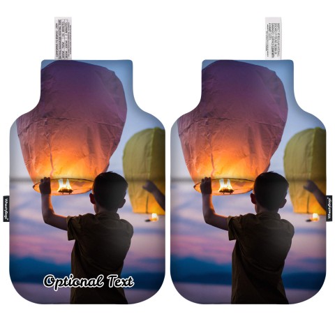 - Classic Bottle Shape with Organic Lavender (Personalised with Text)