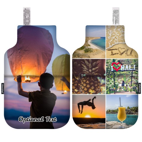 - Classic Bottle Shape with Organic Lavender (Personalised with Text)