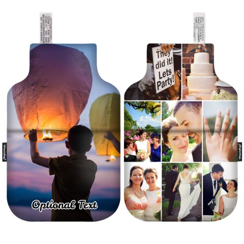 - Classic Bottle Shape with Organic Lavender (Personalised with Text)