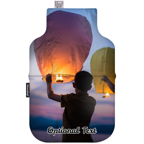 - Classic Bottle Shape Removable Cover (Optional Personalised Gift Text)
