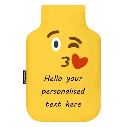 - Standard (2 Litre) - Kiss with a Wink Soft Velvet Polyester Fabric (Personalised with Text)