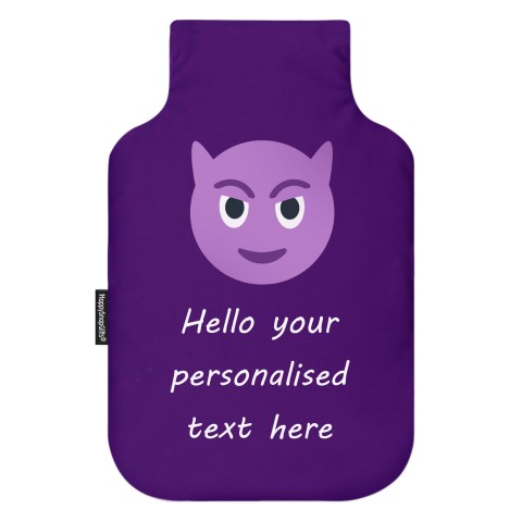 - Standard (2 Litre) - Purple Devil Soft Velvet Polyester Fabric (Personalised with Text)