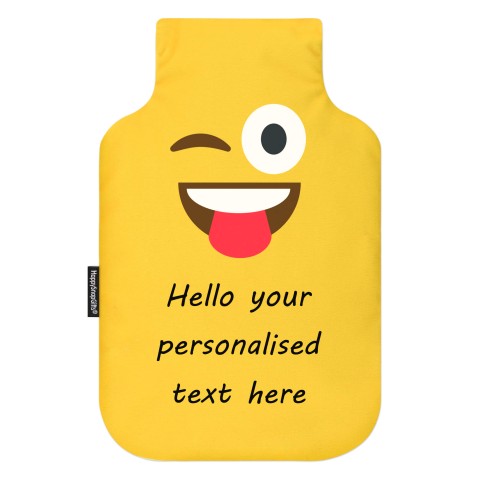 - Standard (2 Litre) - Tongue with a Wink Soft Velvet Polyester Fabric (Personalised with Text)