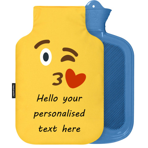 - 2 Litre Sanger Brand - Kiss with a Wink Soft Velvet Polyester Fabric Removable Cover (Personalised with Text)