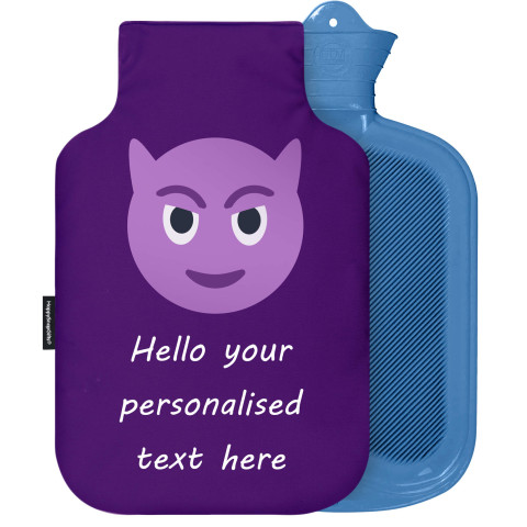 - 2 Litre Sanger Brand - Purple Devil Soft Velvet Polyester Fabric Removable Cover (Personalised with Text)