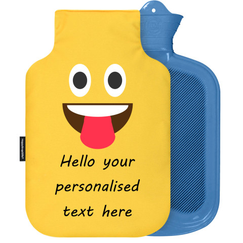 - 2 Litre Sanger Brand - Tongue Out Soft Velvet Polyester Fabric Removable Cover (Personalised with Text)
