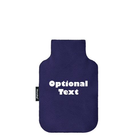 Mini (750ml) Size - Navy Blue Fleece Fabric (Personalised with Text)