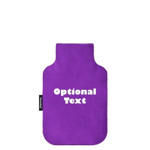 Mini (750ml) Size - Purple Fleece Fabric (Personalised with Text)