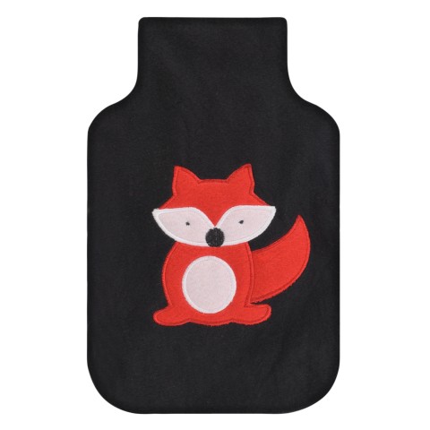 - Black with Fox Fleece Fabric