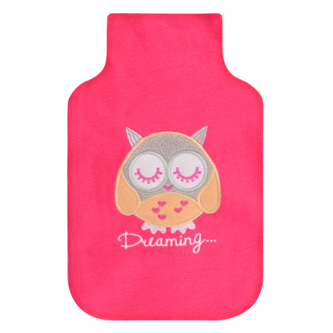 - Pink with Owl Fleece Fabric