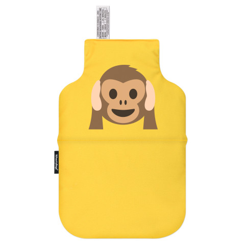 - Hear no Evil Monkey Mock Suede Polyester Fabric