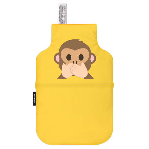 - Speak no Evil Monkey Mock Suede Polyester Fabric