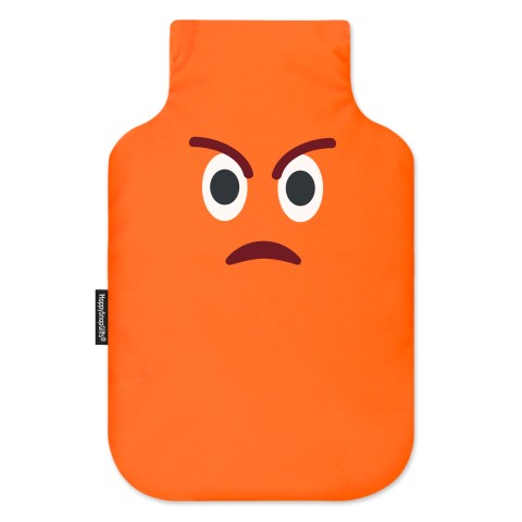 - Angry Face Mock Suede Polyester Fabric
