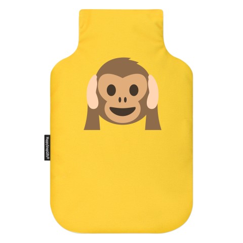 - Hear no Evil Monkey Mock Suede Polyester Fabric