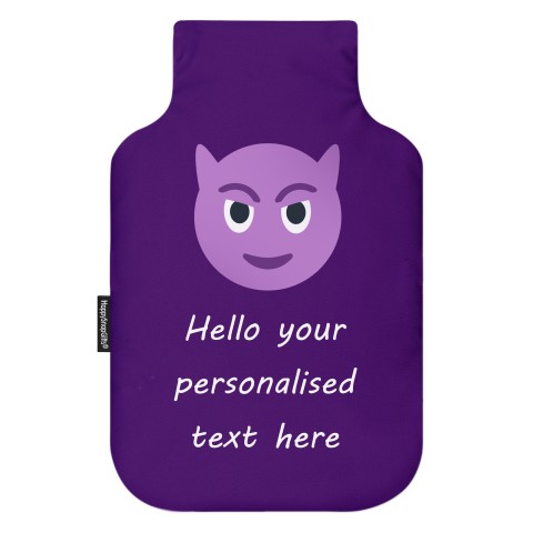 - Purple Devil Mock Suede Polyester Fabric (Personalised with Text)
