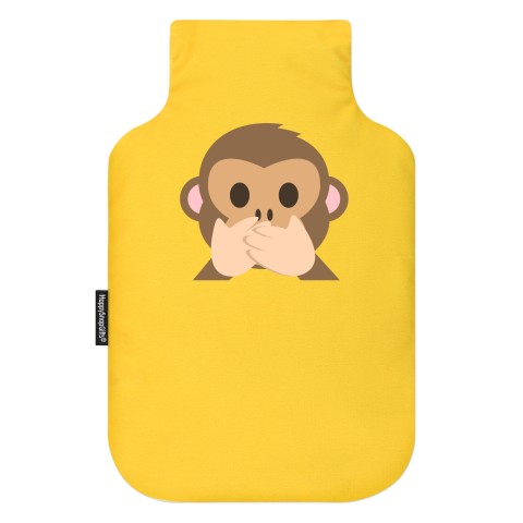 - Speak no Evil Monkey Mock Suede Polyester Fabric