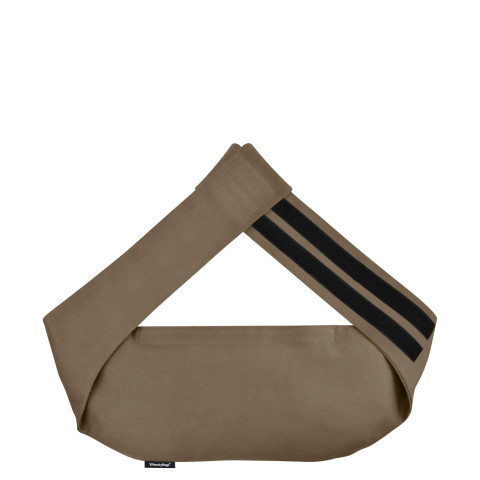 (L 21cm x 140cm) and Removable Cover (Hook & Loop Opening) - Mole Brown Luxury Cotton Fabric
