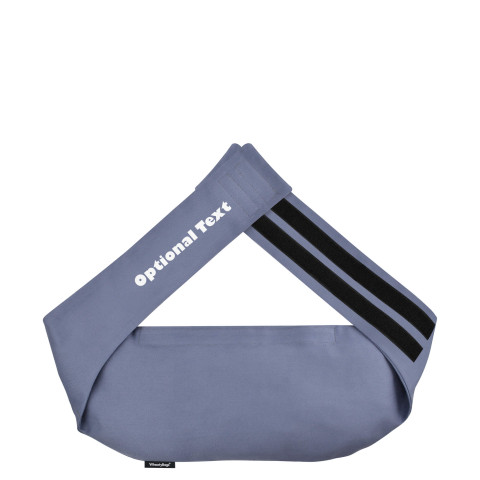 (L 21cm x 140cm) and Removable Cover (Hook & Loop Opening) - Gothic Blue Luxury Cotton Fabric (Personalised with Text)