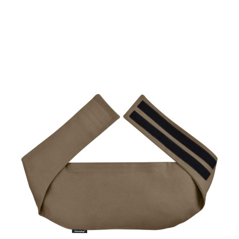 (R 21cm x 118cm) and Removable Cover (Hook & Loop Opening) - Mole Brown Luxury Cotton Fabric