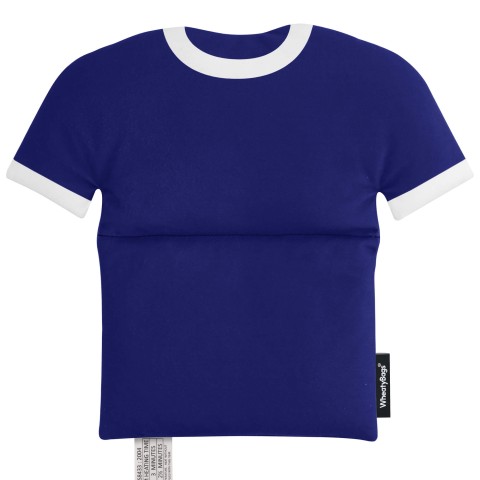 with Cricket Icon - Navy Blue Mock Suede Polyester Fabric (Personalised with Text)