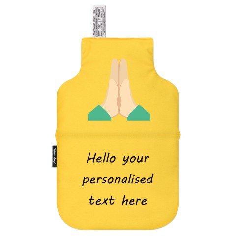 - Praying Hands Mock Suede Polyester Fabric (Personalised with Text)
