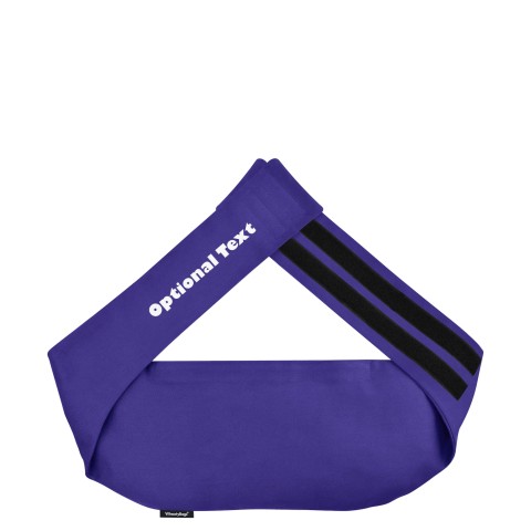 (L 21cm x 140cm) and Removable Cover (Hook & Loop Opening) - Royal Blue Cotton Fabric (Personalised with Text)