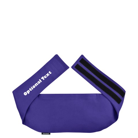 (R 21cm x 118cm) and Removable Cover (Hook & Loop Opening) - Royal Blue Cotton Fabric (Personalised with Text)