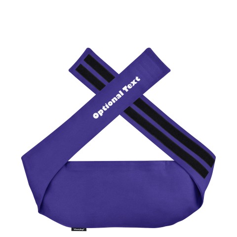 (XL 21cm x 160cm) and Removable Cover (Hook & Loop Opening) - Royal Blue Cotton Fabric (Personalised with Text)