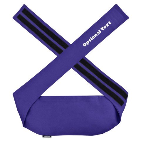 (XXL 21cm x 200cm) and Removable Cover (Hook & Loop Opening) - Royal Blue Cotton Fabric (Personalised with Text)