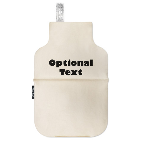 and Removable Cover - Natural Cotton Fabric (Personalised with Text)