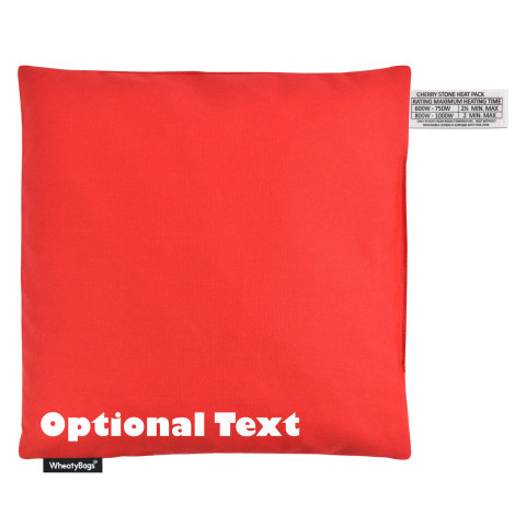 (23cm x 23cm) - Red Cotton Fabric (Personalised with Text)