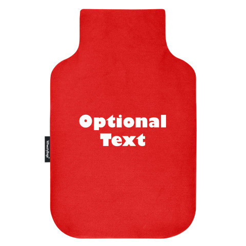 - Red Cotton Fabric (Personalised with Text)