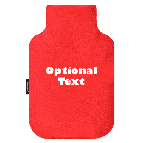 - Red Fleece Fabric (Personalised with Text)