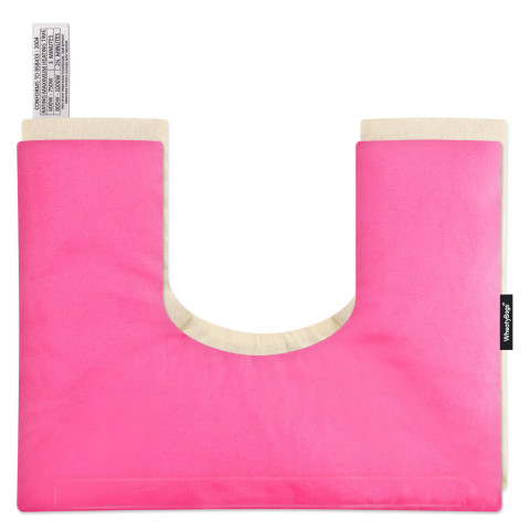 and Removable Cover (Hook & Loop Opening) - Bubblegum Pink Cotton Fabric