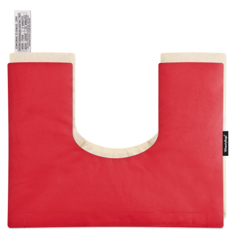 and Removable Cover (Hook & Loop Opening) - Red Cotton Fabric