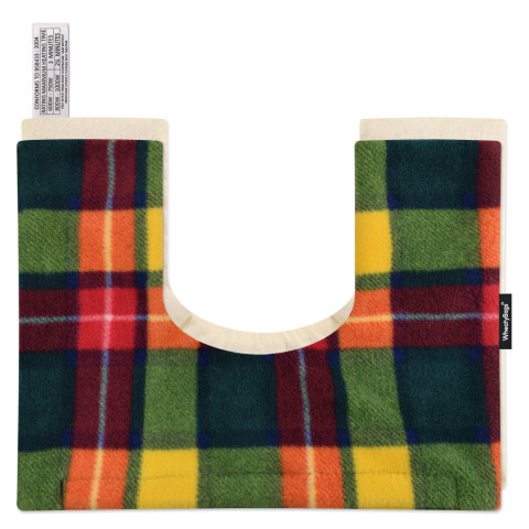 and Removable Cover (Hook & Loop Opening) - Tartan Colour Check Fleece Fabric
