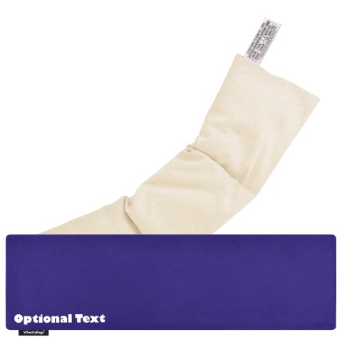 and 'Pillow Case Style' Removable Cover - Royal Blue Cotton Fabric (Personalised with Text)