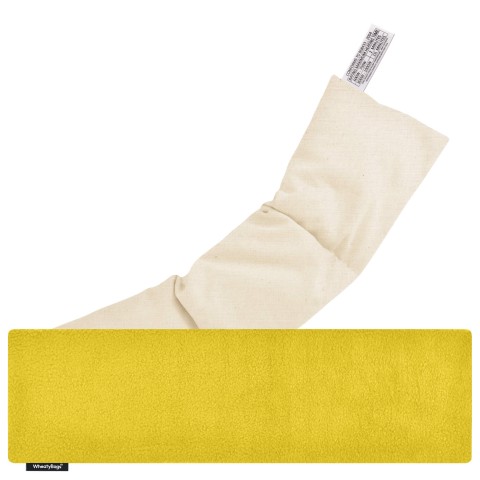 and 'Pillow Case Style' Removable Cover - Yellow Fleece Fabric